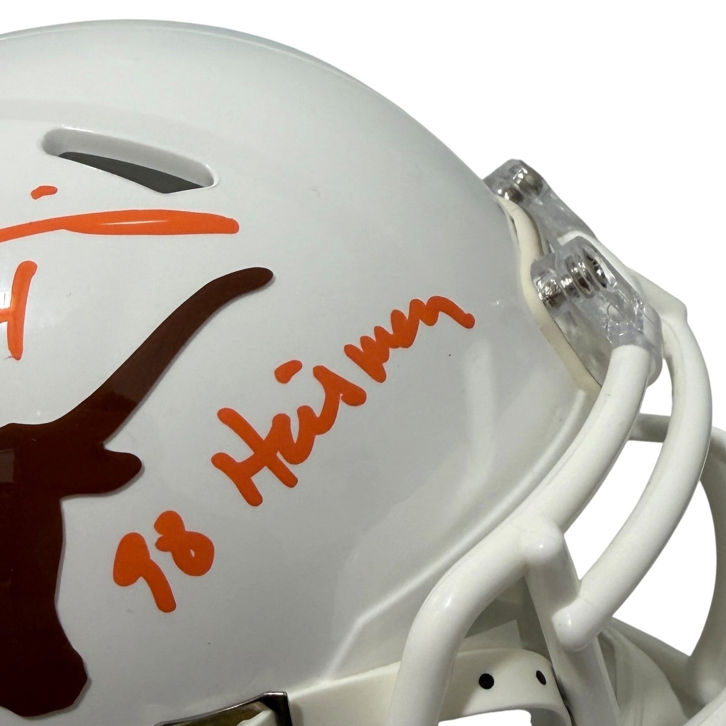 Ricky Williams Signed Texas Longhorns Mini Helmet (98 Heisman) JSA Witness