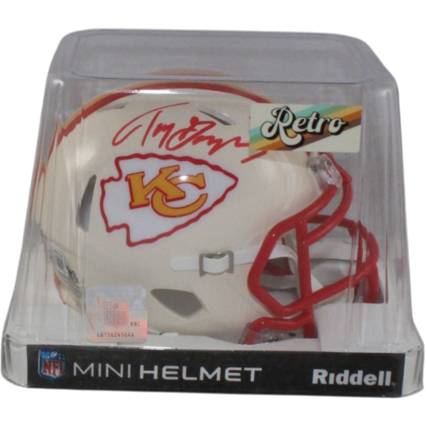 Tony Gonzalez Signed Kansas City Chiefs Retro Mini Helmet