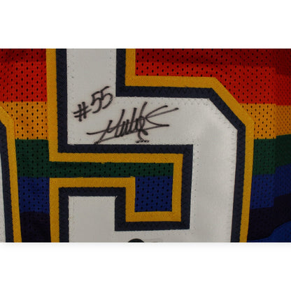 Dikembe Mutombo Autographed Blue Pro Style Jersey