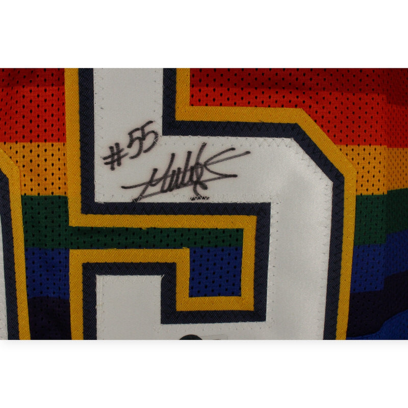 Dikembe Mutombo Autographed Blue Pro Style Jersey