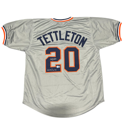 Mickey Tettleton Signed Detroit Tigers Custom Jersey (Beckett COA)