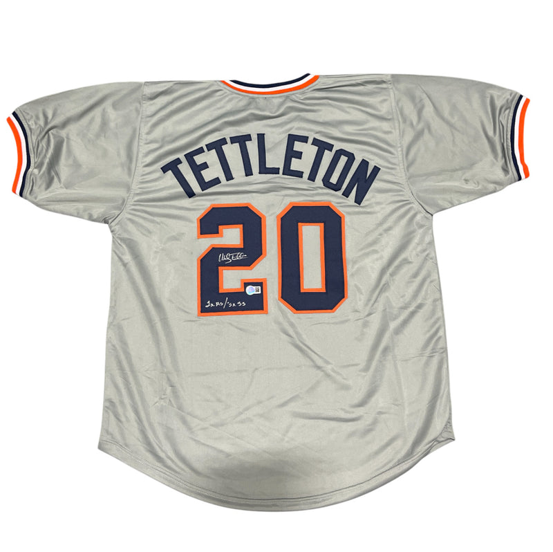 Mickey Tettleton Signed Detroit Tigers Custom Jersey (Beckett COA)