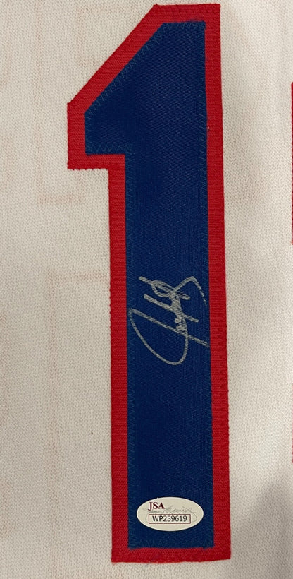 Juan Gonzalez Signed Texas Rangers Jersey (JSA COA)