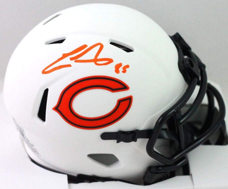 Cole Kmet Signed Chicago Bears Lunar Speed Mini Helmet