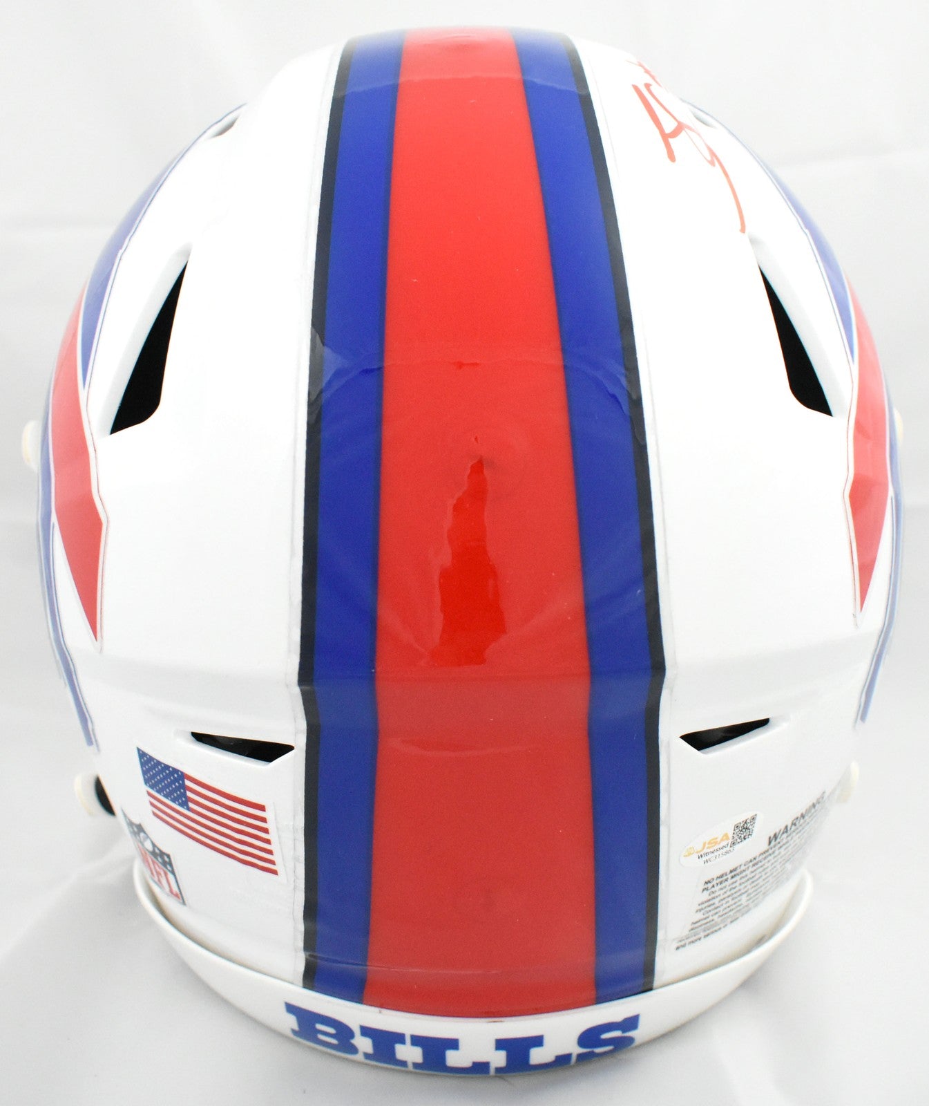 James Cook Autographed Buffalo Bills Full Size Speedflex Helmet - Red
