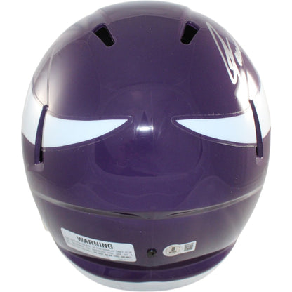 Jared Allen Autographed Minnesota Vikings Full Size Throwback Replica Helmet
