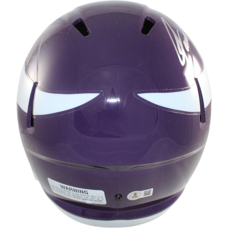 Jared Allen Autographed Minnesota Vikings Full Size Throwback Replica Helmet
