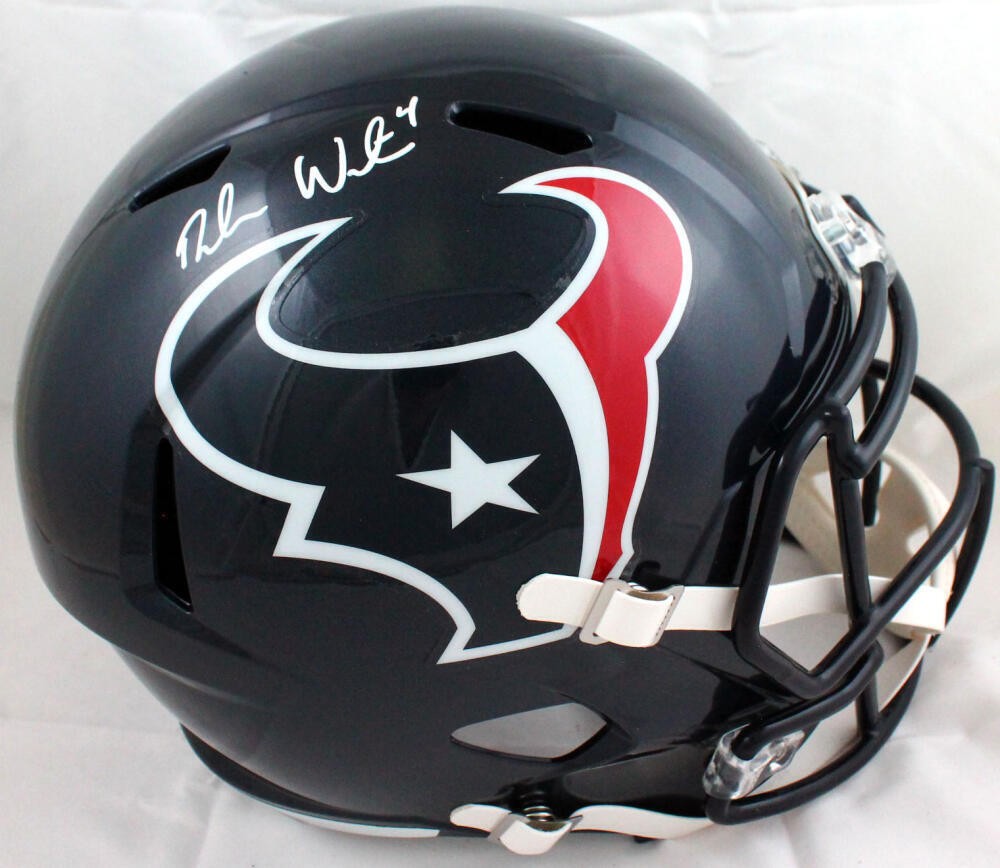 Deshaun Watson Signed Houston Texans Full Size Speed Helmet - White