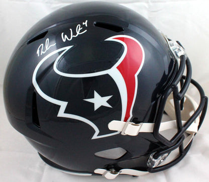 Deshaun Watson Signed Houston Texans Full Size Speed Helmet - White