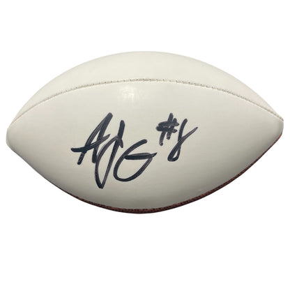 AJ Green Signed Cincinnati Bengals Wilson Mini White Panel Football - JSA