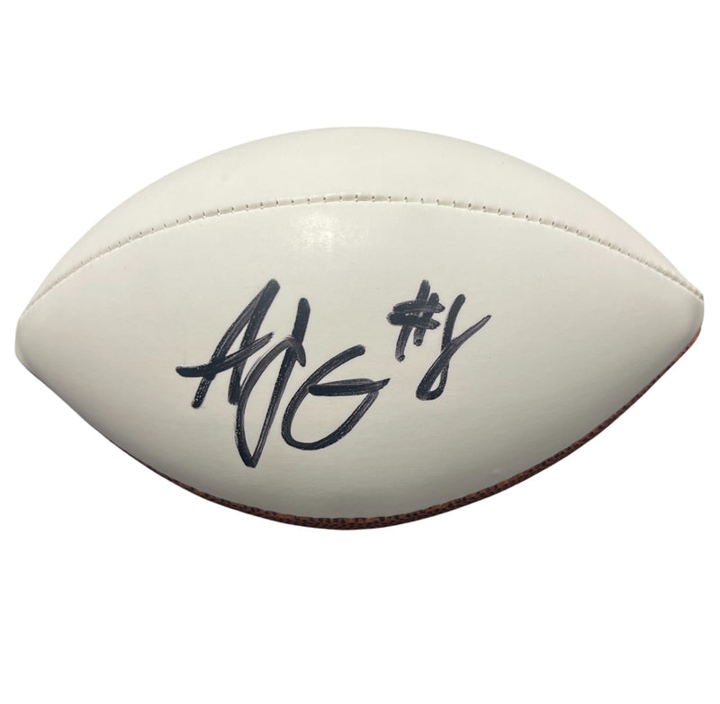 AJ Green Signed Cincinnati Bengals Wilson Mini White Panel Football - JSA