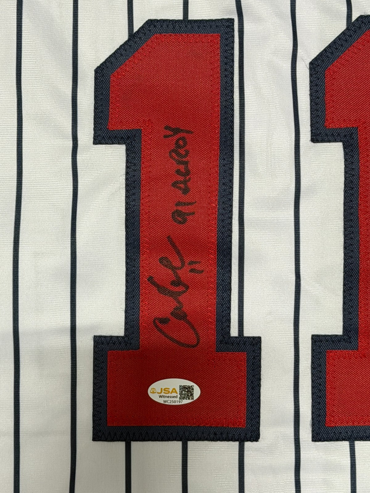 Chuck Knoblauch Autographed Minnesota Twins Custom Jersey (91 AL ROY) JSA