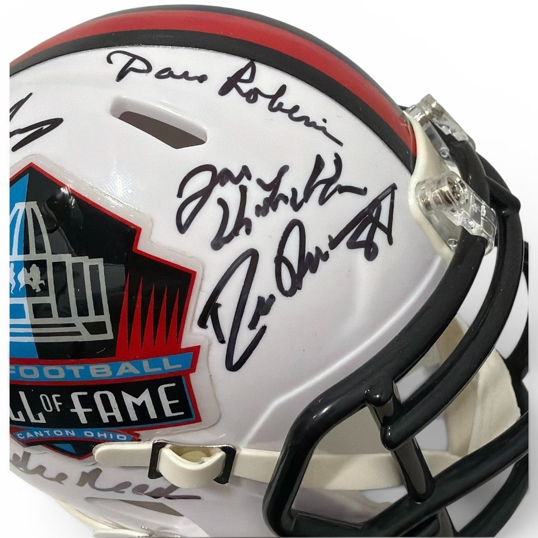 Multi-Signed NFL Hall of Fame Mini Helmet (15 Signatures)