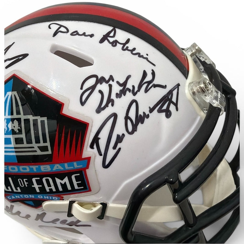 Multi-Signed NFL Hall of Fame Mini Helmet (15 Signatures)