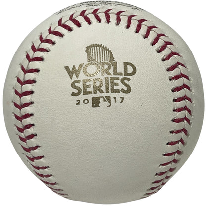 Chris Devenski Signed 2017 World Series Baseball "Devo" Inscription BAS