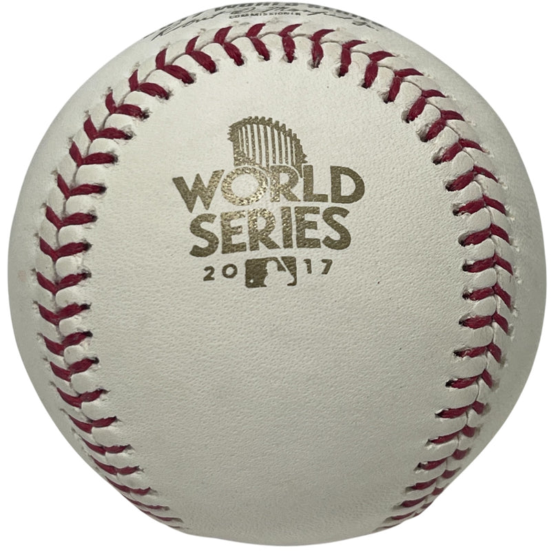 Chris Devenski Signed 2017 World Series Baseball "Devo" Inscription BAS
