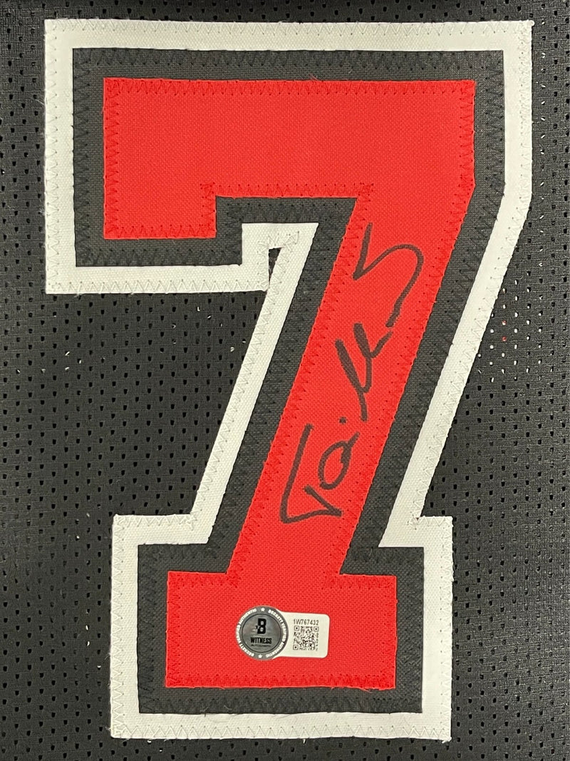 Toni Kukoc Signed Chicago Bulls Custom Jersey Beckett COA