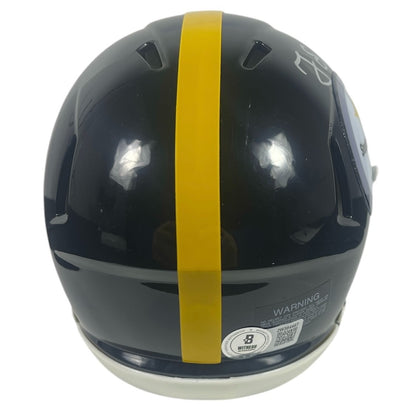 Greg Lloyd Signed Pittsburgh Steelers Speed Mini Helmet (Beckett)