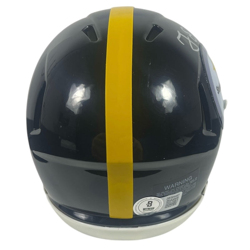 Greg Lloyd Signed Pittsburgh Steelers Speed Mini Helmet (Beckett)