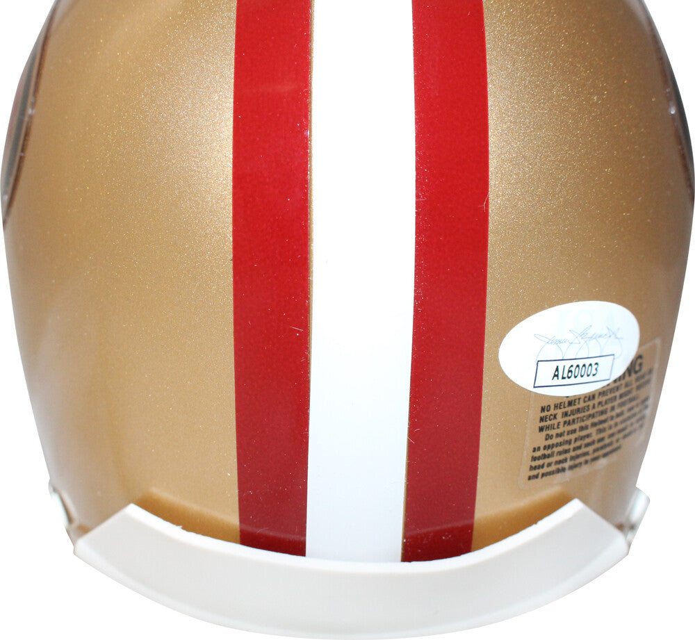 Joe Montana San Francisco 49ers Autographed VSR4 Mini Helmet JSA