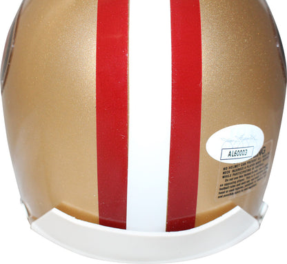 Joe Montana San Francisco 49ers Autographed VSR4 Mini Helmet JSA