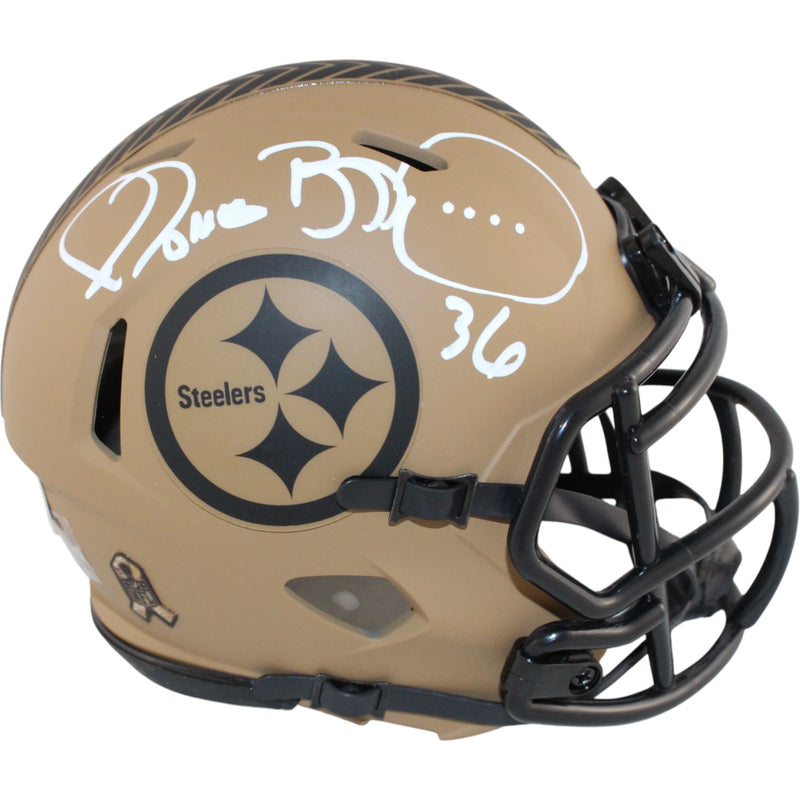 Jerome Bettis Signed Pittsburgh Steelers 2023 Salute to Service Mini Helmet