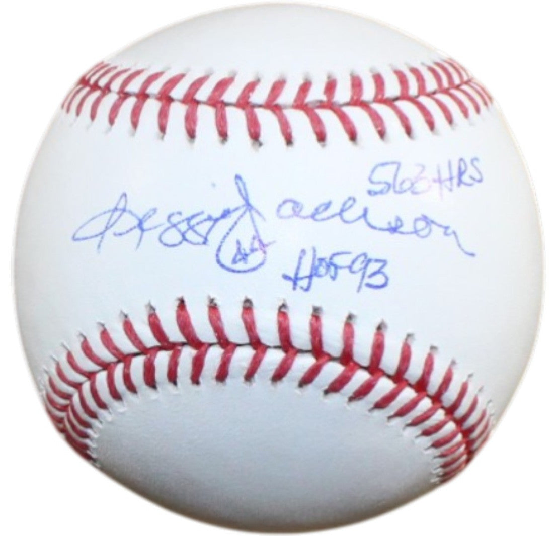 Reggie Jackson Signed New York Yankees Official MLB Baseball (HOF / 563 HR)