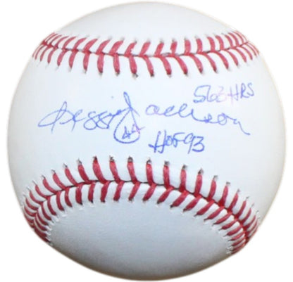 Reggie Jackson Signed New York Yankees Official MLB Baseball (HOF / 563 HR)