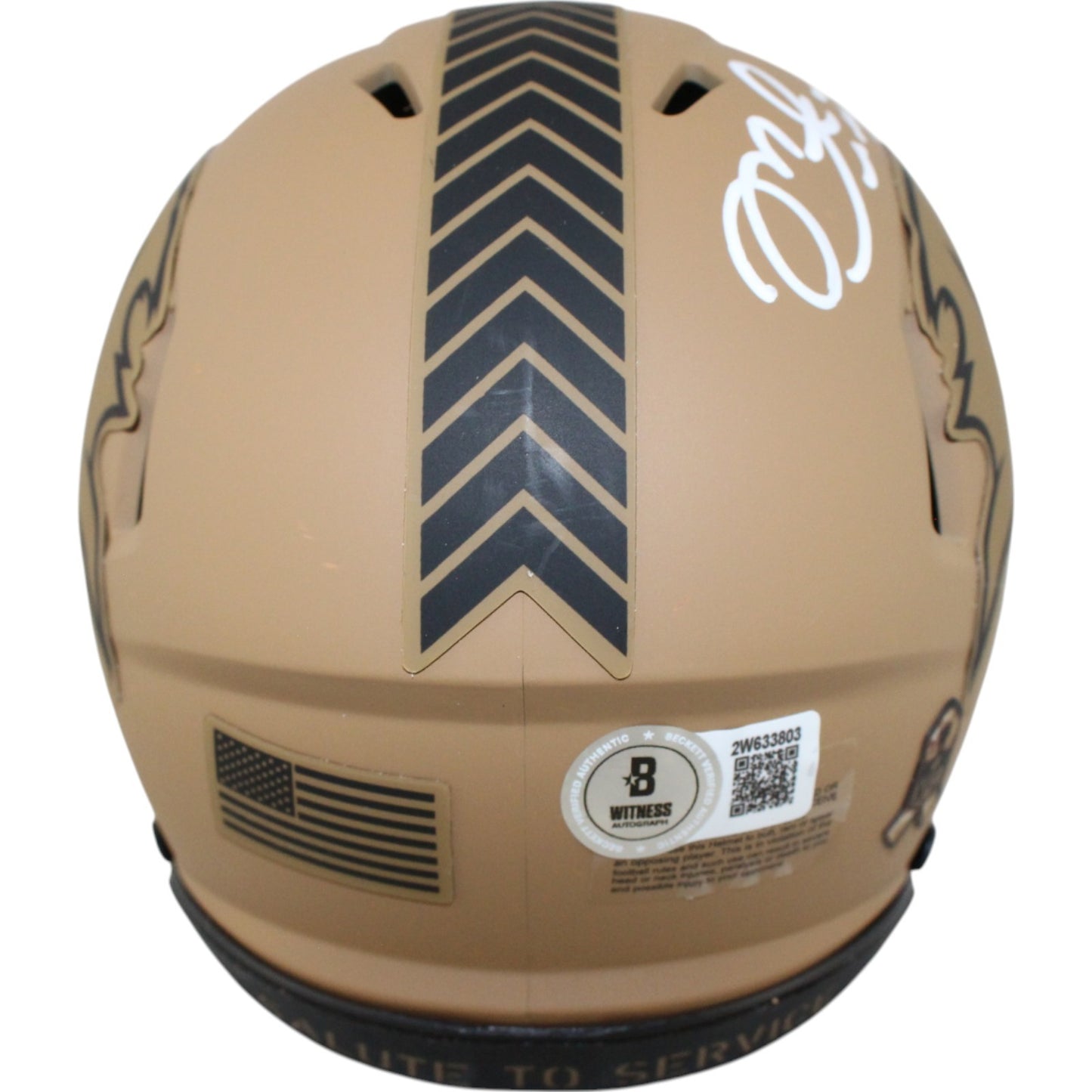 Mike Alstott Tampa Bay Buccaneers 2023 Salute to Service Mini Helmet