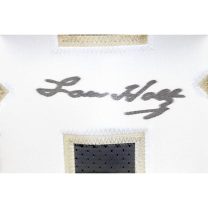 Lou Holtz Signed Blue Custom College Style Jersey