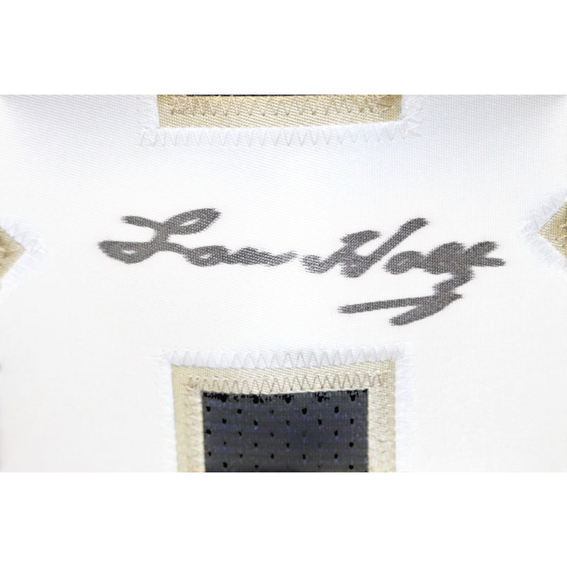 Lou Holtz Signed Blue Custom College Style Jersey