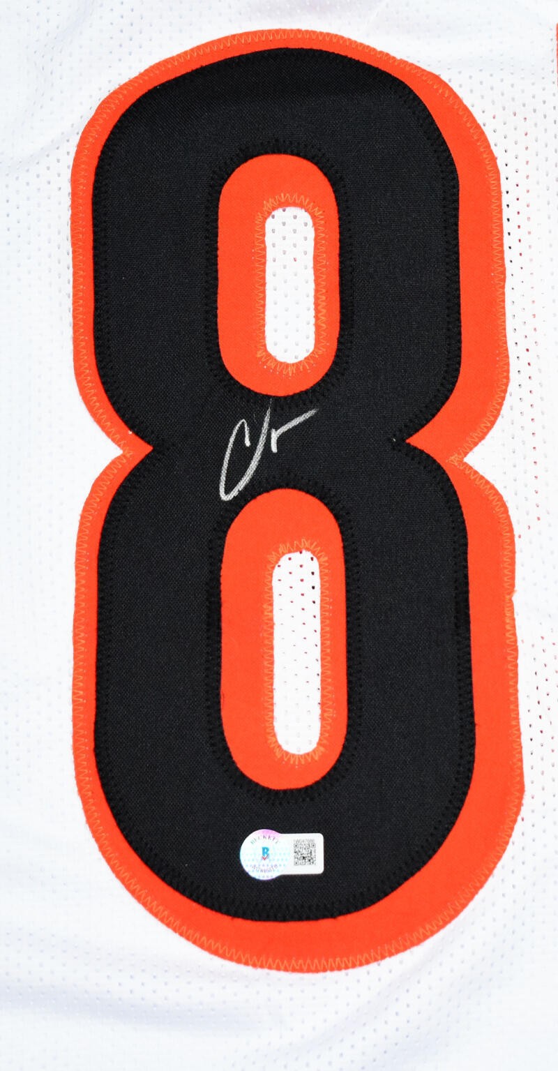 Chad Johnson Signed White Custom Football Jersey