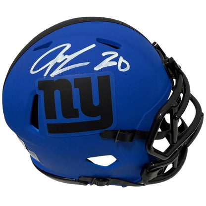 Jeremy Shockey Signed New York Giants Rave Mini Helmet