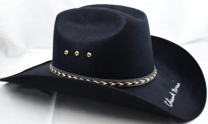 Chuck Norris Signed Black Pigalle Cowboy Hat