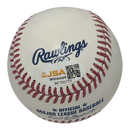 John Rocker Signed Official MLB Baseball with MAGA Inscriptions