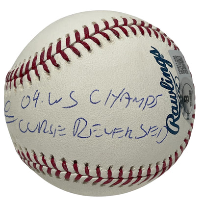 Derek Lowe Signed Official Major League Baseball (2 Inscriptions)