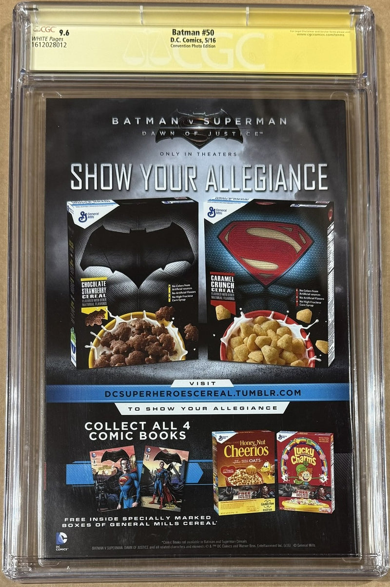 Ben Affleck Autographed Batman #50 NYCC Foil Variant CGC 9.6