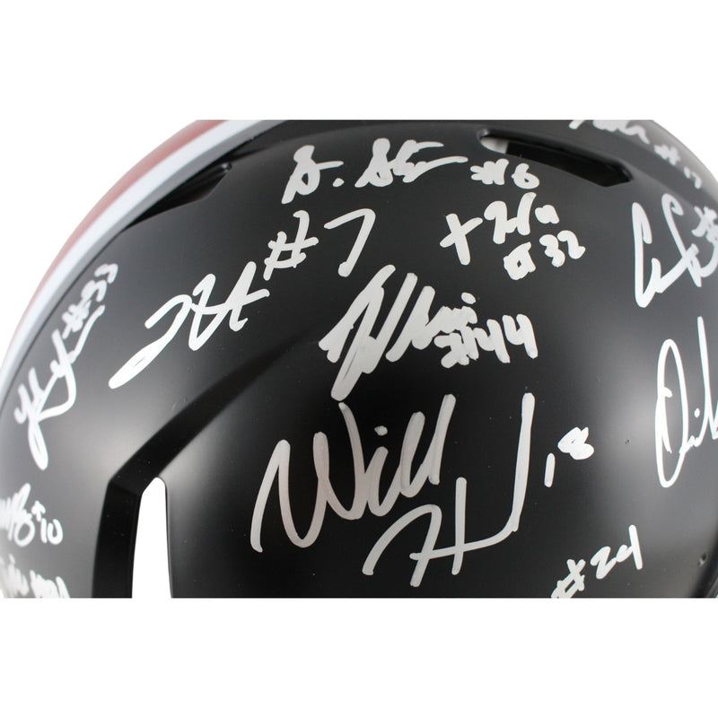 Ohio State Buckeyes Team Signed Authentic Full Size Helmet (19 Signatures)