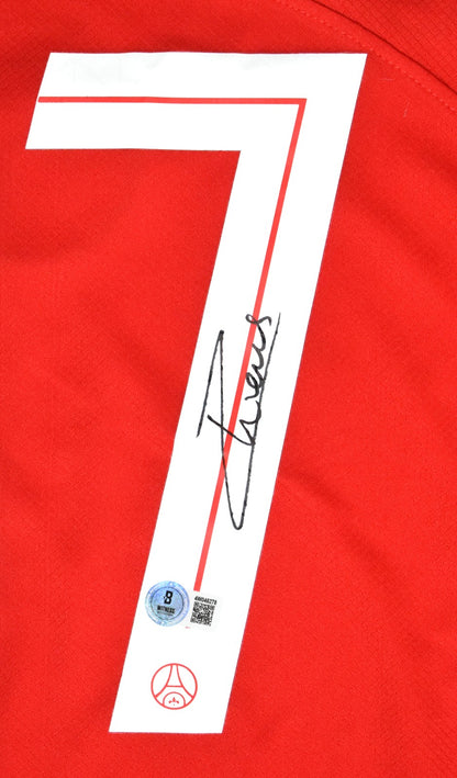 Joao Neves Autographed Paris Saint-Germain Red Third Jersey