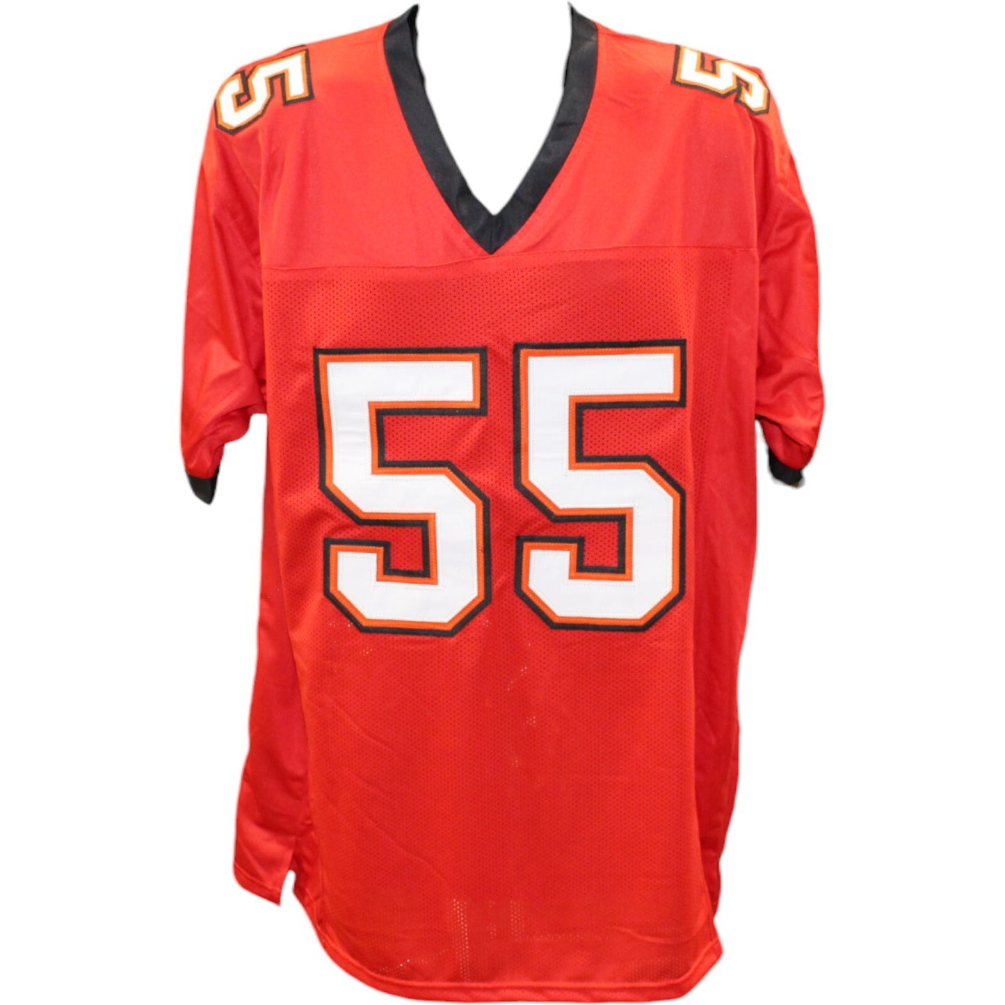 Derrick Brooks Signed Red Pro Style Custom Jersey
