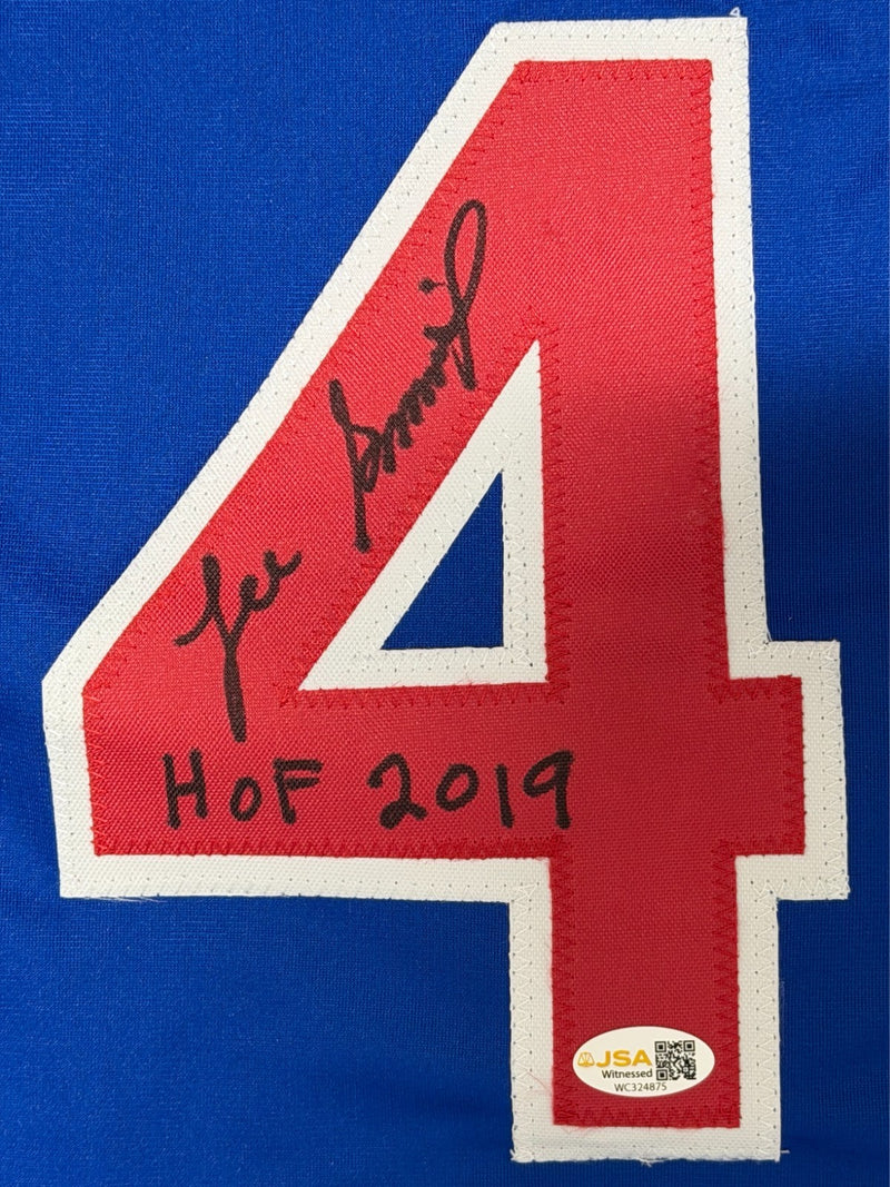 Lee Smith Signed Chicago Cubs Custom Jersey (HOF 2019)