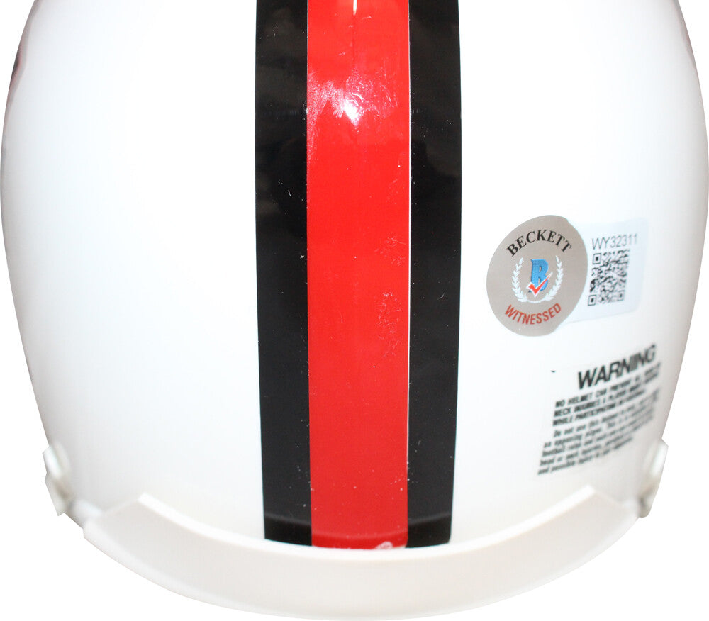 Dick Vermiel Signed Hall of Fame VSR4 Mini Helmet (HOF Inscription)