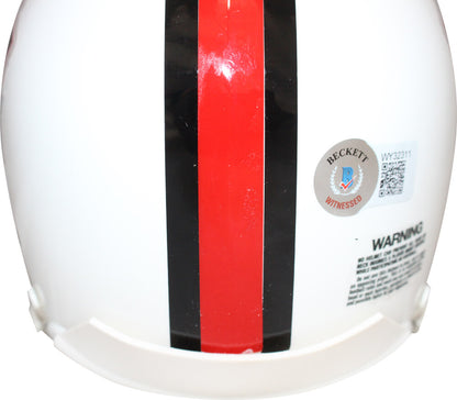 Dick Vermiel Signed Hall of Fame VSR4 Mini Helmet (HOF Inscription)