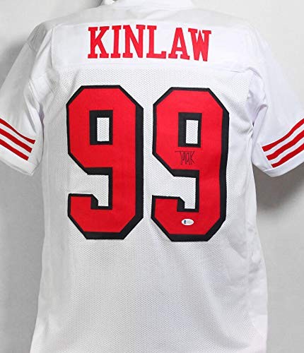 Javon Kinlaw Autographed White Color Rush Jersey