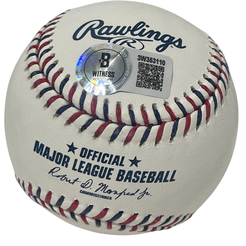 Brayan Bello Signed Boston Red Sox Logo MLB Baseball (Beckett Witnessed)