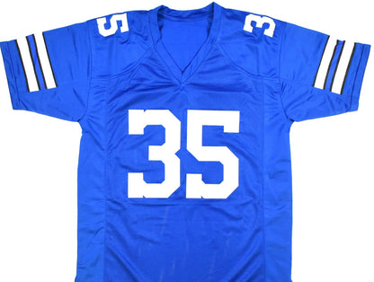 Calvin Hill Signed Dallas Cowboys Custom Blue Jersey
