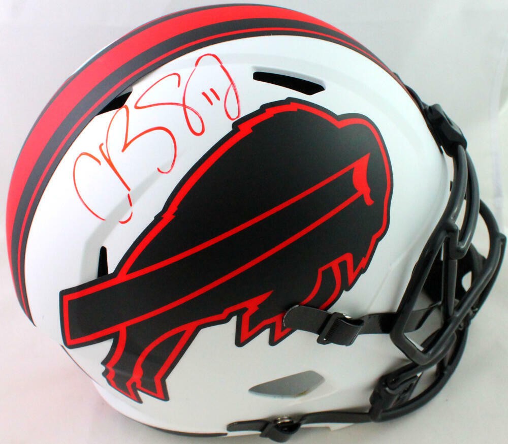 Cole Beasley Autographed Buffalo Bills Lunar Full Size Helmet