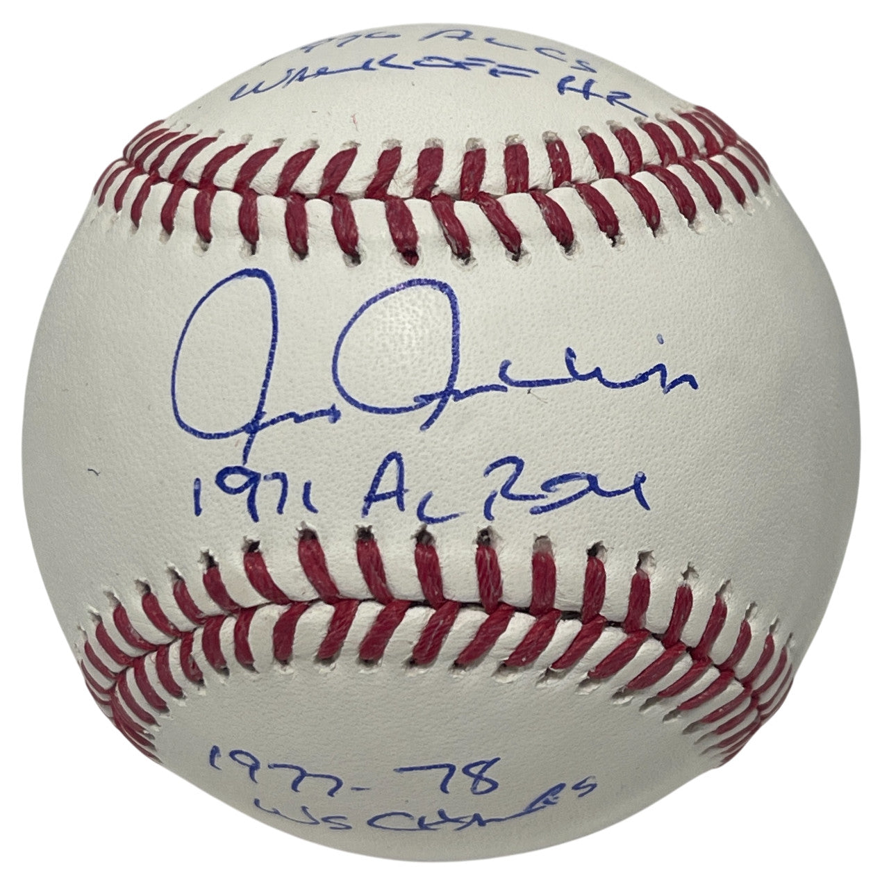 Chris Chambliss Signed Official Major League Baseball (3 Inscriptions)