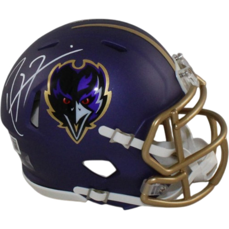 Ray Lewis Autographed Baltimore Ravens 2024 Alternate Mini Helmet