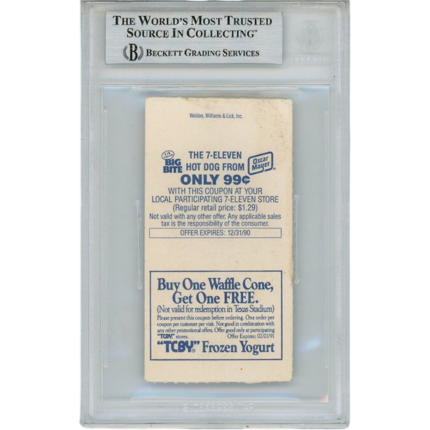 Emmitt Smith Dallas Cowboys Autographed Slabbed Ticket Stub (4 TD Inscription)